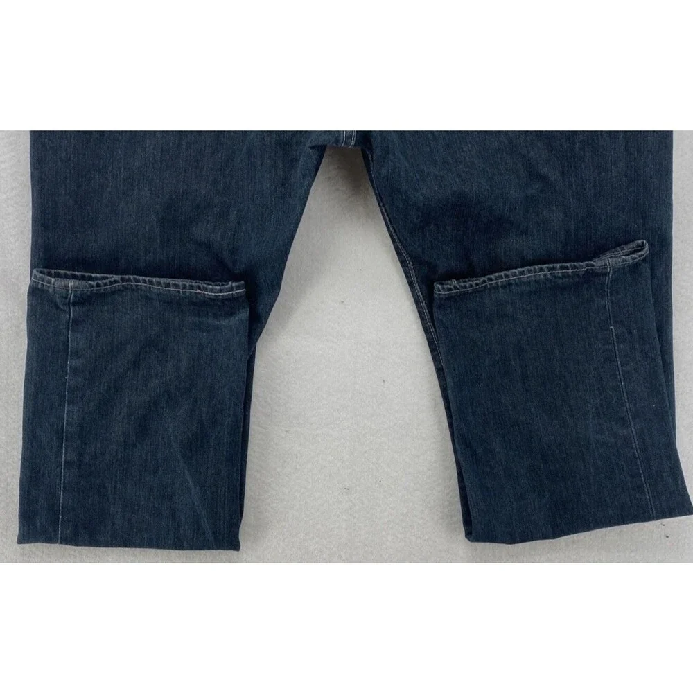Levis 501 Original Fit Jeans Mens 38x30 Dark Wash Straight Leg 100% Cotton Blue